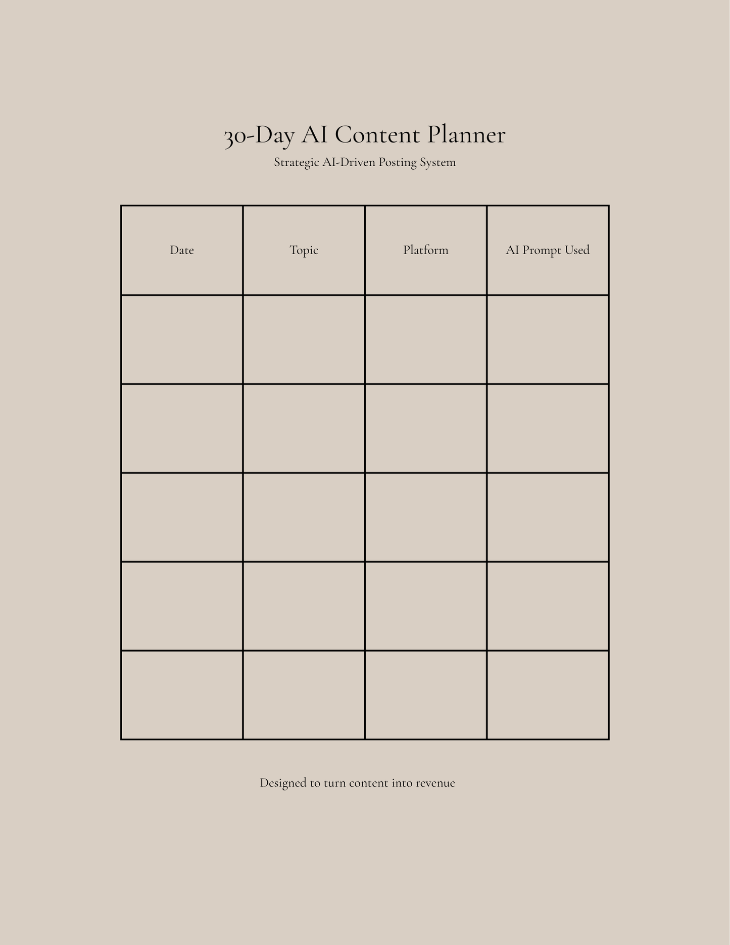 AI-Aligned Digital Product Planner™ for Women 40+