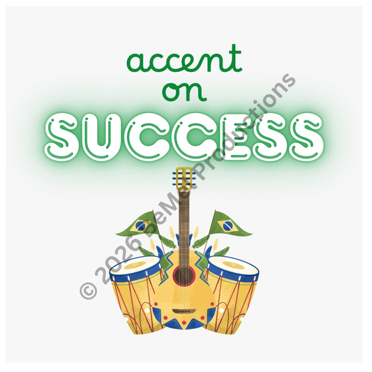 Accent on Success SVG File - Immigrant & Bilingual Quote - Cricut Cut File