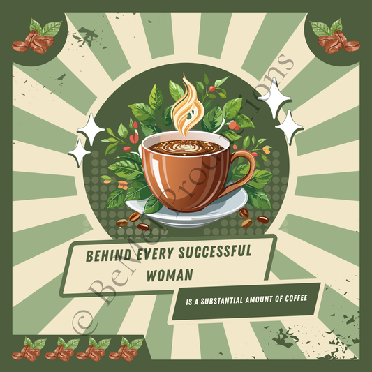 Behind Every Successful Woman SVG File - Empowerment Quote - Cricut Cut File